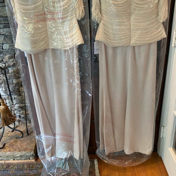 Alexander By Daymor Mother of the Bride Dress New Champagne in Size 8 - Picture 3 of 5